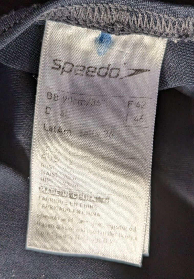 SPEEDO Endurance Plus One Piece Swimsuit Womens Sz 34… Gem