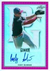 CODY SCHRIER "PINK AUTOGRAPH CARD /20" LEAF METAL PERFECT GAME AAC 2020
