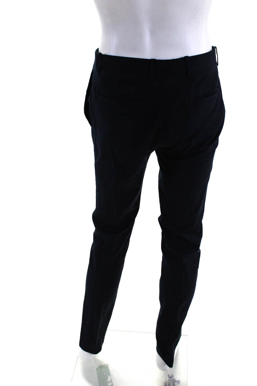 Theory Men's Slim Fit Wool Zip Fly Pleated Dress Pants Navy Size 31 eBay