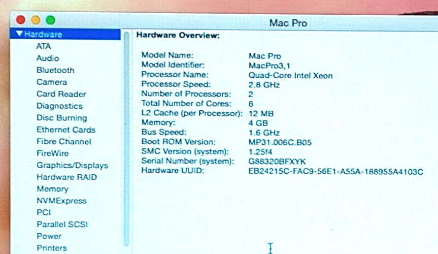 (3) 2008 Apple Mac Pro/2.8 + (1) Mac Pro/2.00X, лот из 4, только звукосниматель, пожалуйста, прочитайте - Изображение 2 из 4