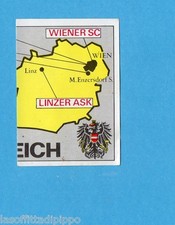 FOOTBALL CLUBS-PANINI 1975-Figurina n.215- CARTINA  AUSTRIA 2/2 -Rec