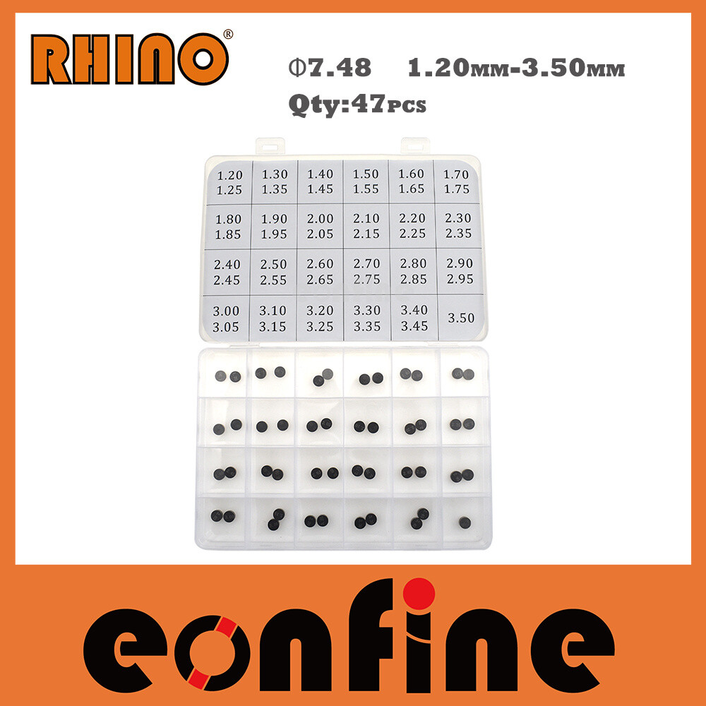 Rhino 47Pcs 7.48mm Valve Shim Kit Fit Honda Motorcycle NPS50S Ruckus