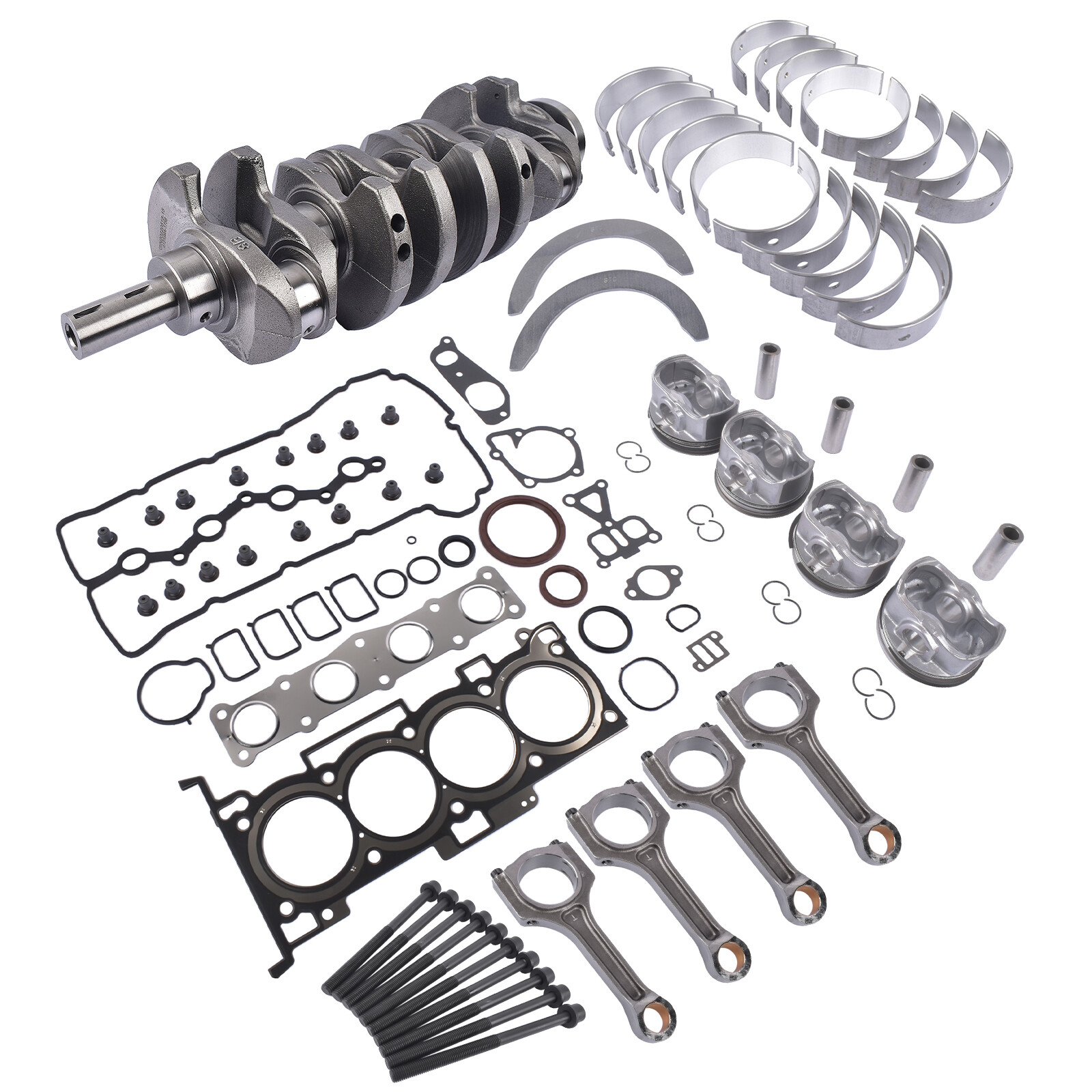 Hyundai Sonata 2.0L Crankshaft Con Rod Gasket Piston Bearing Screw Kit