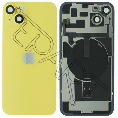 Apple iPhone 14 Plus Backglas + NFC Wireless Charging & Taschenlampe Flex Gelb
