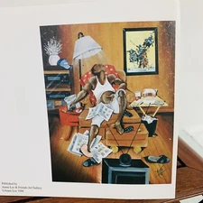 Vintage 1998 Annie Lee & Friends Art Print Note Card IN CONTROL