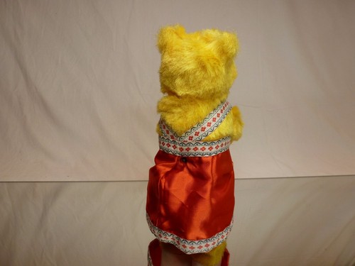 VINTAGE TIN TOY RUSSIAN USSR? HAIRY WIND-UP BEAR - H23.0cm - EXTREMELY RARE - Imagen 4 de 8