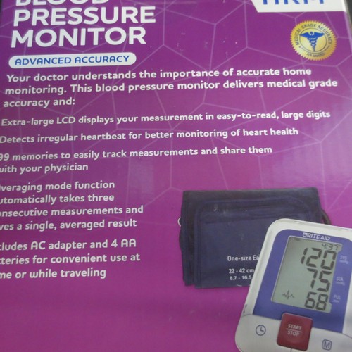 Rite Aid Deluxe Automatic Digital Blood Pressure Monitor - Series 400 - 第 2/2 張圖片