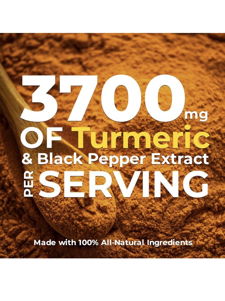 Nutrali HIGH POTENCY TURMERIC CURCUMIN + BLACK PEPPER EXTRACT Powerful 3700mg eBay