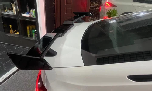 Universal Rear Spoiler General ABS Black TRD Style For Toyota Corolla Sedan - Picture 4 of 7
