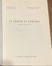 Rallo Antonia donne in Etruria Etruschi Erma Bretschneider Archeologia