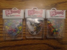 M'bellish three multicolor small round Eyelet packs 80 pcs each package NEW
