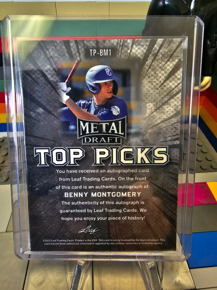 2021 Leaf Metal Draft #TP-BM1 Benny Montgomery Top Picks Auto - Image 2 of 2