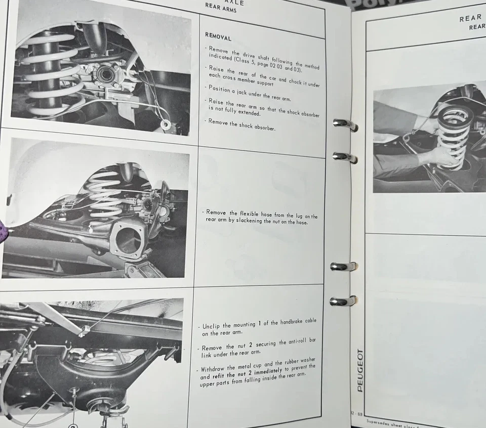 Peugeot 504 Inglés Manual Taller Estados Unidos Modelos 1970 Estándares En muy buen estado+++ Foto 4 de 4