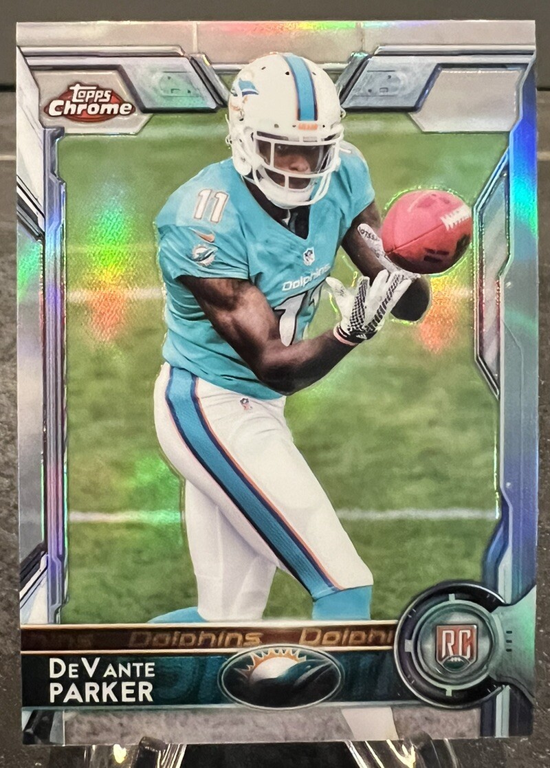 2015 Topps Chrome Devante Parker Silver Refractor Catching Rookie RC #103
