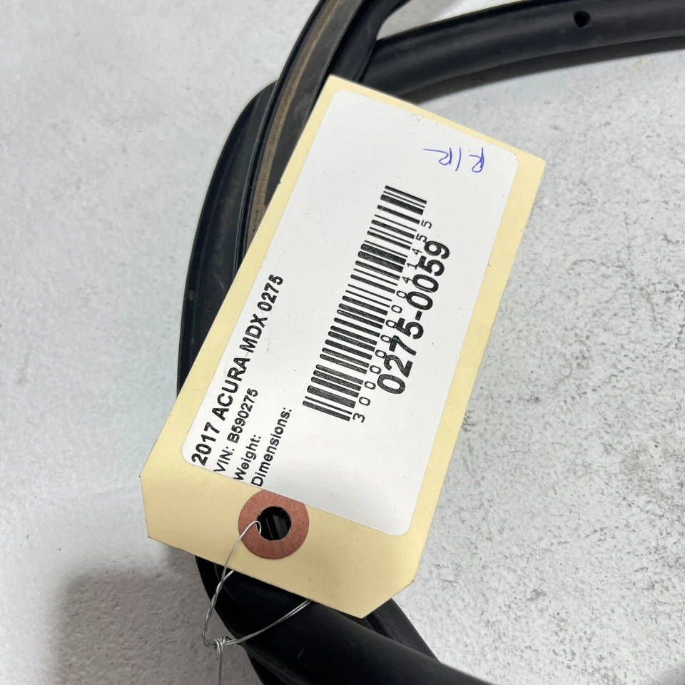 右后门面板 Weatherstrip 密封讴歌 MDX 2014 - 2020 原始设备制造商 — 第 4/4 张图片