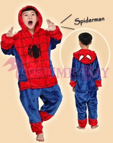 Kids Children's Onesie Unisex Kigurumi Animal Jumpsuit Costume Pajamas Sleepwear - Picture 41 of 183