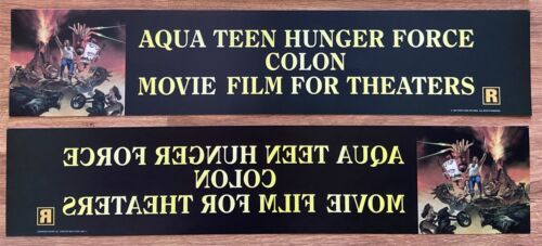  Aqua Teen Hunger Force - double face - cinéma Mylar / affiche 5x25 - Photo 1 sur 1