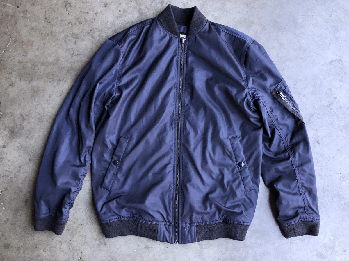 Denim & Supply Ralph Lauren MA-1 Bomber Flight Jacket sz Small Blue