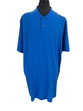 HUGO BOSS Mens Polo Shirt Bright Blue Short Sleeve Pallas Mesh Sz 3XT NWT $118