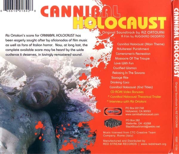 Riz Ortolani CANNIBAL HOLOCAUST Original Soundtrack CD Enhanced Re