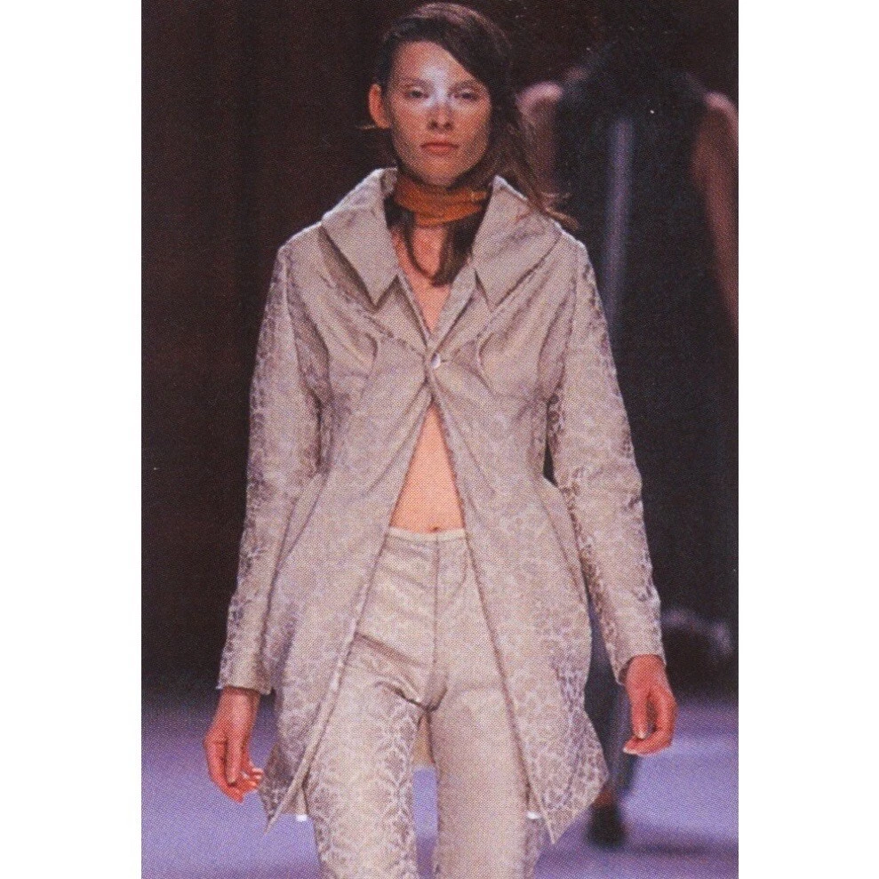 Gilet lungo jacquard undercover primavera estate 1998 ""Drape