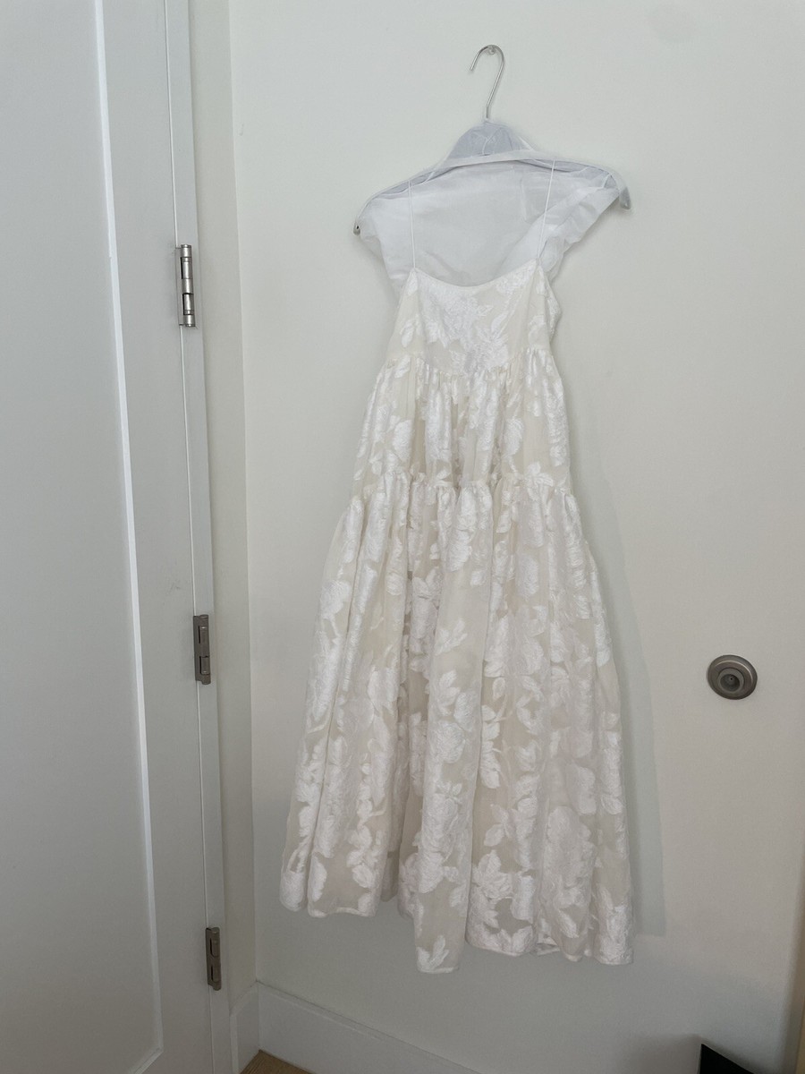 Cecilie Bahnsen Sofie Tie Back rose-Chinée Dress (Bridal