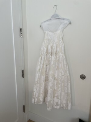 Cecilie Bahnsen Sofie Tie Back rose-Chinée Dress (Bridal