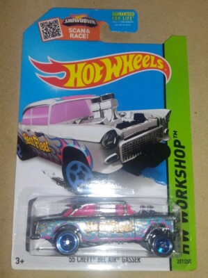 15 Hot Wheels Walmart Zamac Workshop-Heat Fleet '55 CHEVY BEL AIR GASSER Protect