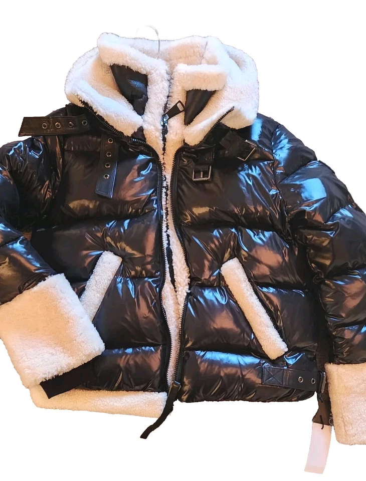 SAM. Chaqueta acolchada con tirantes Heidi Shearling