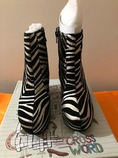 Pixie BLK GLD ZB pelle, pelle, 6,5 M US, JeffreyCampbellShoes.com