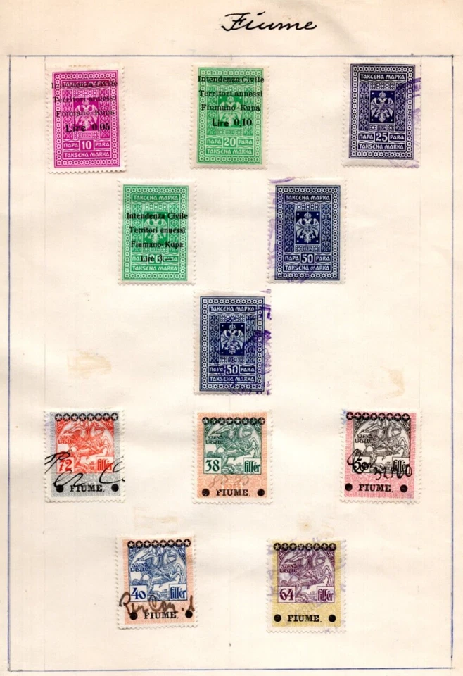 ITALY FIUME 1916-1945 SPECIALIZED COLLECTION OF 76 REVENUES MINT & USED - Image 4 of 4