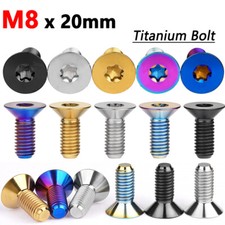 Titanium Bolt Countersunk Head Torx T30 Screw M8x20mm for Electric Motorcycle