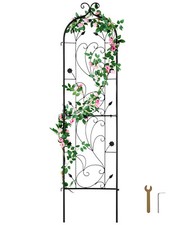Metal Garden Trellis 60" x 15" for Climbing Plant Flower Support Rustproof