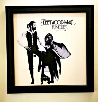 Fleetwood Mac - Gerüchte Album Cover - 12'' x 12'' schwarz gerahmtes Poster