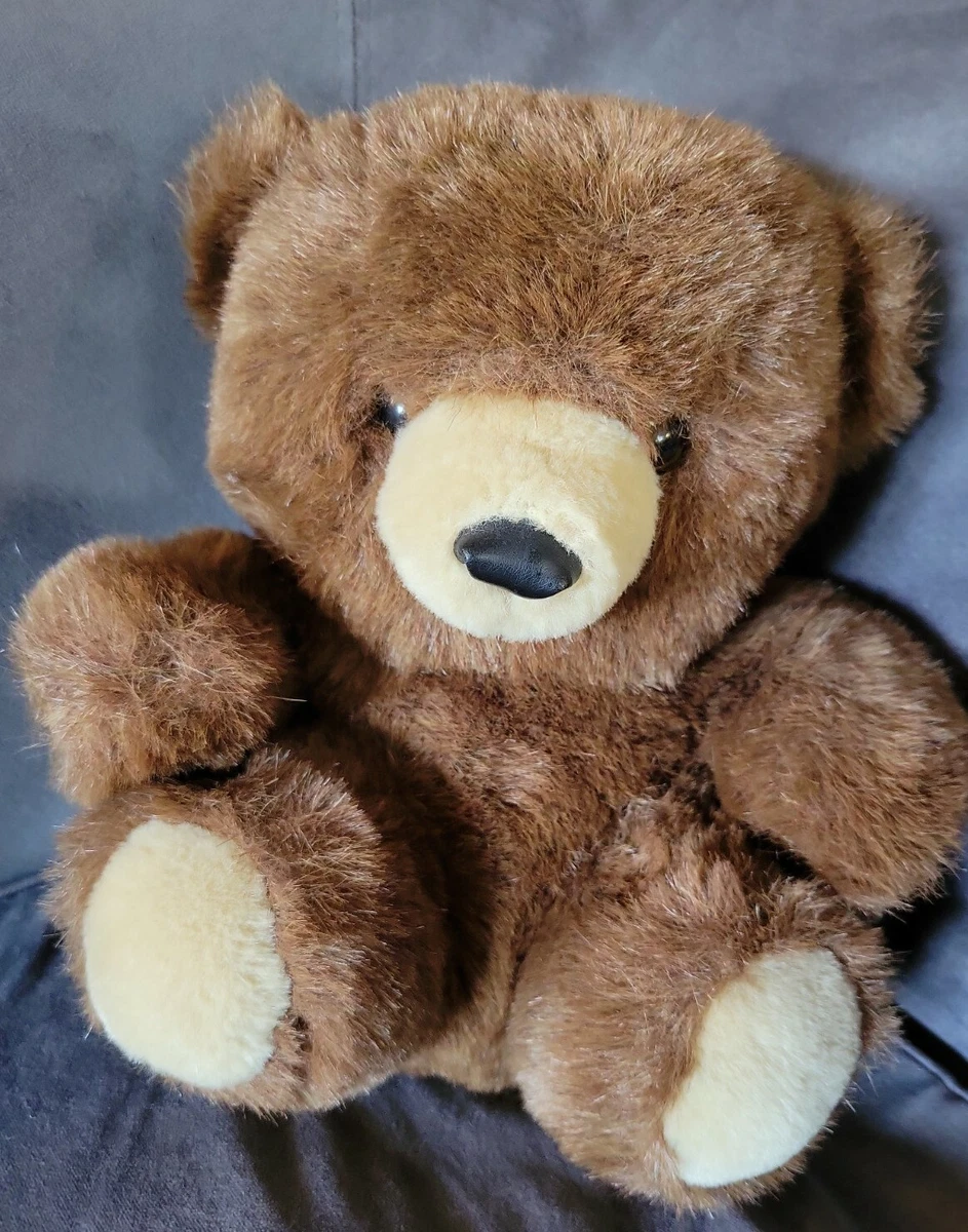 VTG Cuddle Wit Brown and Cream Teddy Bear Stuffed Animal Plush