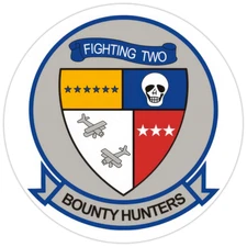 VF-2 'Fighting 2 Bounty Hunters' Bumper Sticker Military Vinyl Soldier Decal 5"