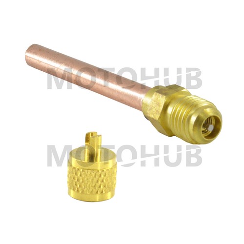 20x HVAC AC Schrader Valve 1/4" SAE * 1/4" OD * 2.75" Stem Core Remover Cap Tube - Picture 8 of 8