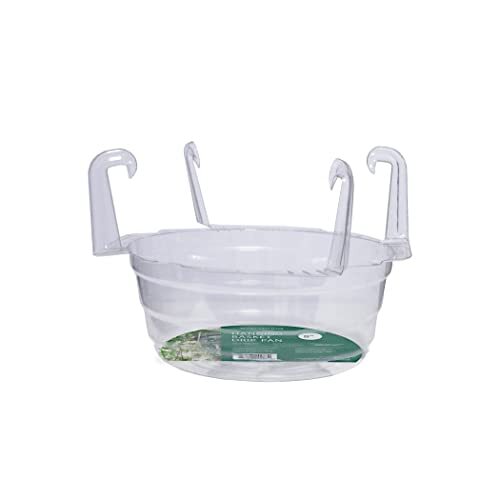 Curtis Wagner Plastics Plant Hanging Basket Drip Pans (5Pack) Clear