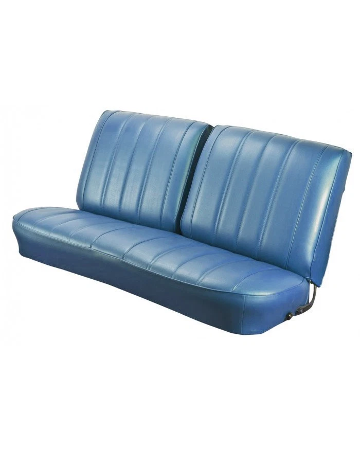 Chevy El Camino 1966 asiento de banco delantero tapizado azul hecho en EE. UU. por TMI Foto 2 de 4