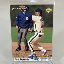 1993 Upper Deck 452 Jeff Bagwell Baseball Card MLB Vintage Houston Astros