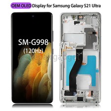 OEM OLED Display LCD Touch Screen Digitizer For Samsung Galaxy S21 Ultra Silver
