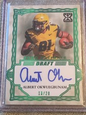 ALBERT OKWUEGBUNAM 2020 Leaf Ultimate Autograph #13/20 BRONCOS TE Missouri