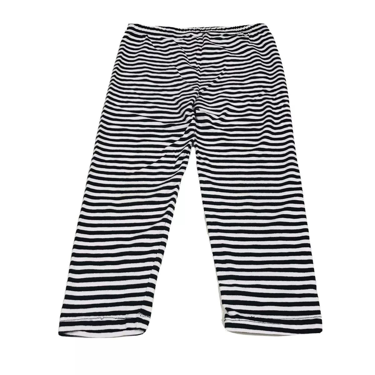 BEAT Leggings Jeggings Girls Size 10 Striped Black White Stretchy