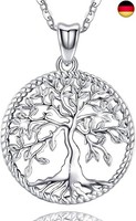 Friggem 925 Sterling Silber Baum Des Lebens Halskette, Baum Des Lebens AnhäNger