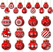 36 Pcs Christmas Wooden Snowflake Ornaments for Tree Mini Snowflake Hanging Orna