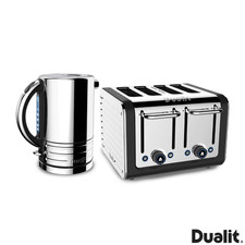 Dualit Architect Kettle & 4 Slot Toaster Matt Black