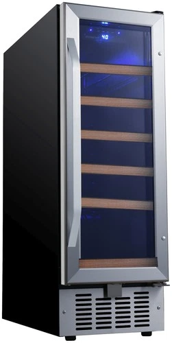 EdgeStar CWR182SZ 12"W 18 Bottle Built-In Single Zone Wine Cooler - Stainless - Picture 8 of 12