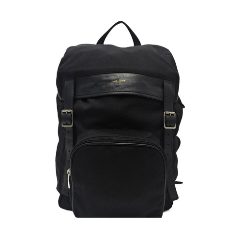 【Authentic】 Yves Saint Laurent Black Cloth Handbags (DDP)