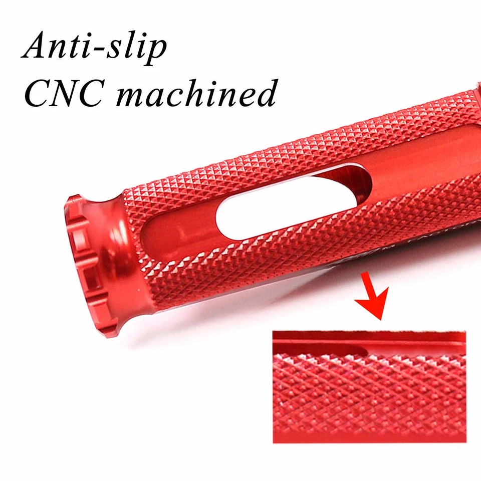 Clavijas de pie de piloto CNC rojas MFP para moto Ducati 748 749 999/S/R todo el año Foto 3 de 4