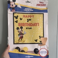 Amscan Disney Junior Mickey Mouse Birthday Party Backdrop Kit 32x65"